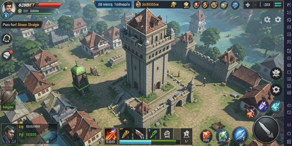 Tangkapan layar utama 828BET menampilkan aksi Tower Defense yang mendebarkan.