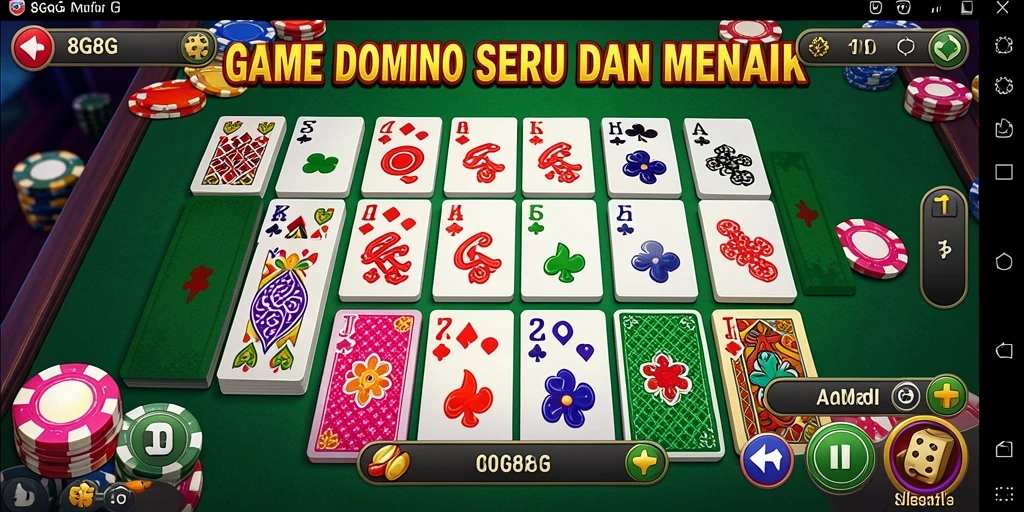 Tampilan menarik gameplay Domino di 8G8G.