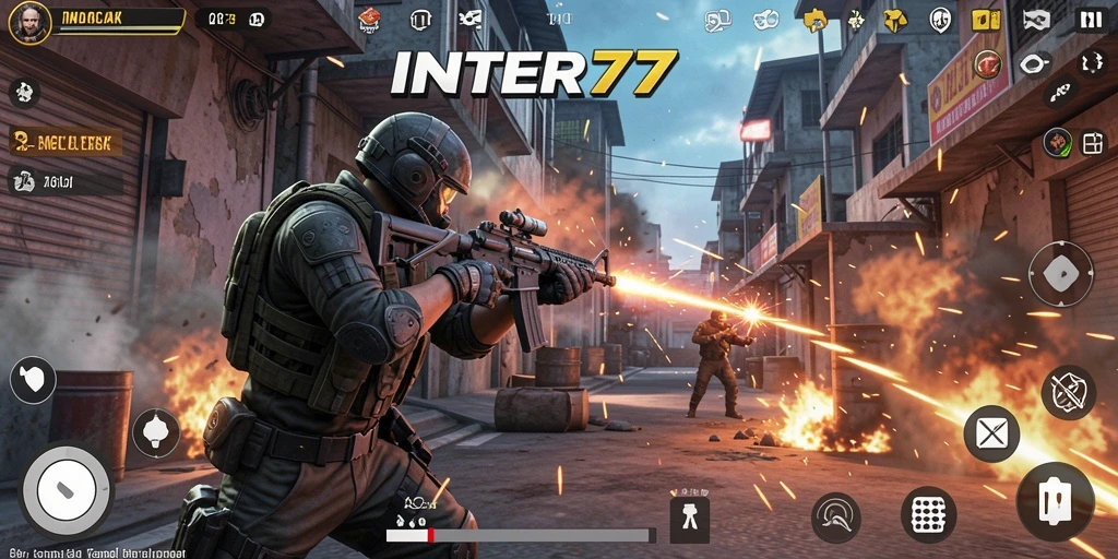 Visual menakjubkan dari gameplay FPS di INTER77.
