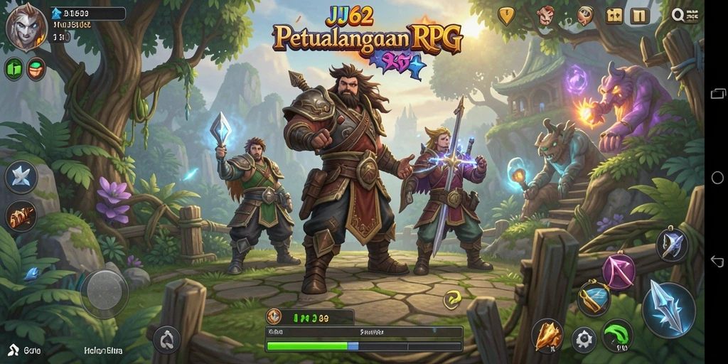 Screenshot dari gameplay yang menakjubkan di JJ62.