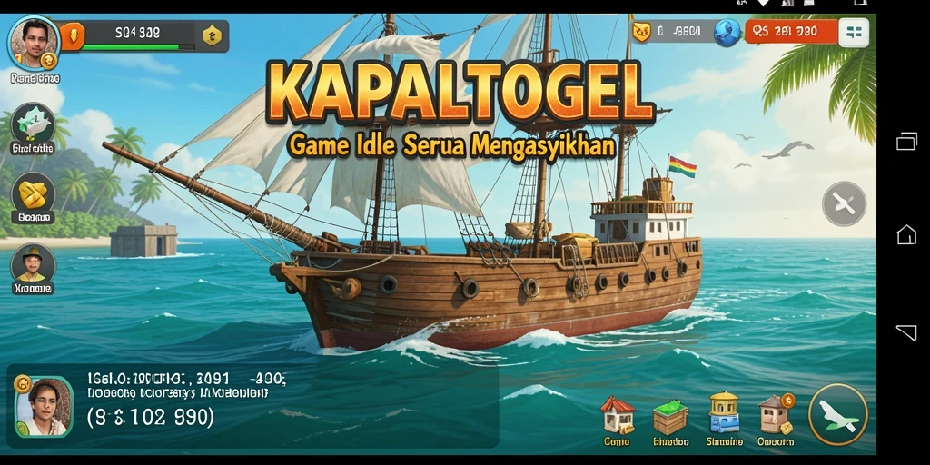 Screenshot gameplay KAPALTOGEL yang menampilkan aksi Idle yang seru.
