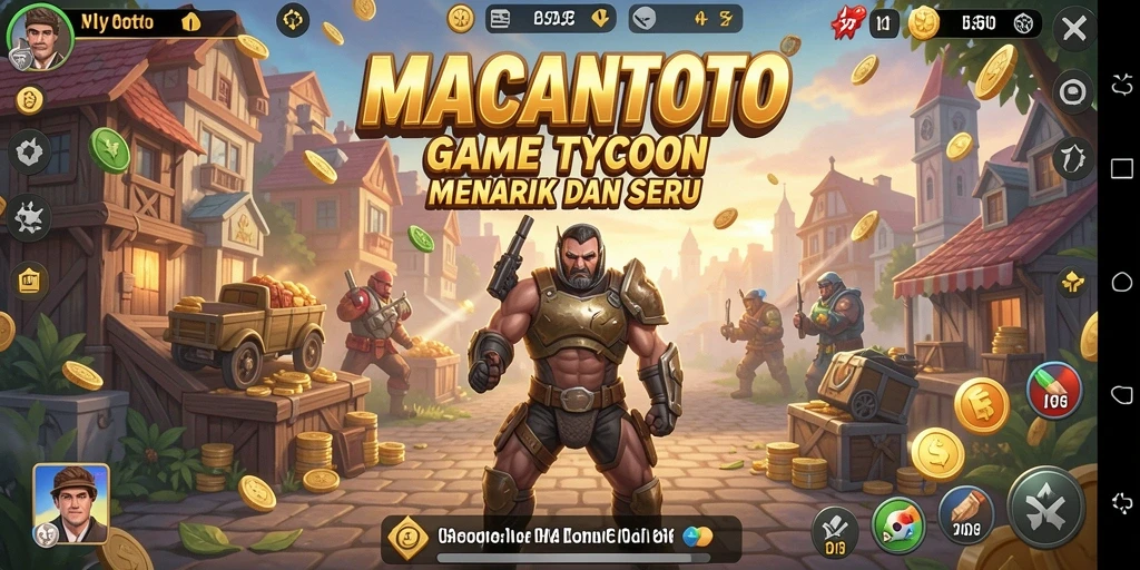 Gameplay seru di <strong>MACANTOTO</strong> yang menantang kreativitas bisnis Anda.