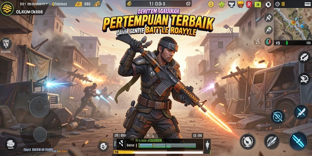 Tampilan gameplay menarik dari OLX888 saat pertempuran sengit.