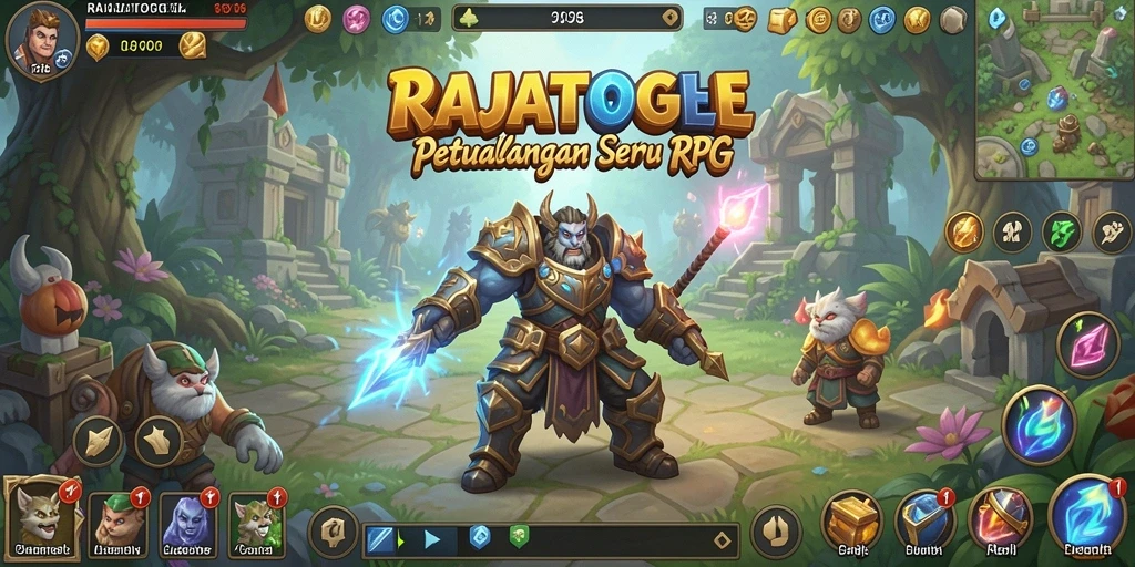 Tampilan seru gameplay RPG RAJATOGEL yang penuh tantangan.