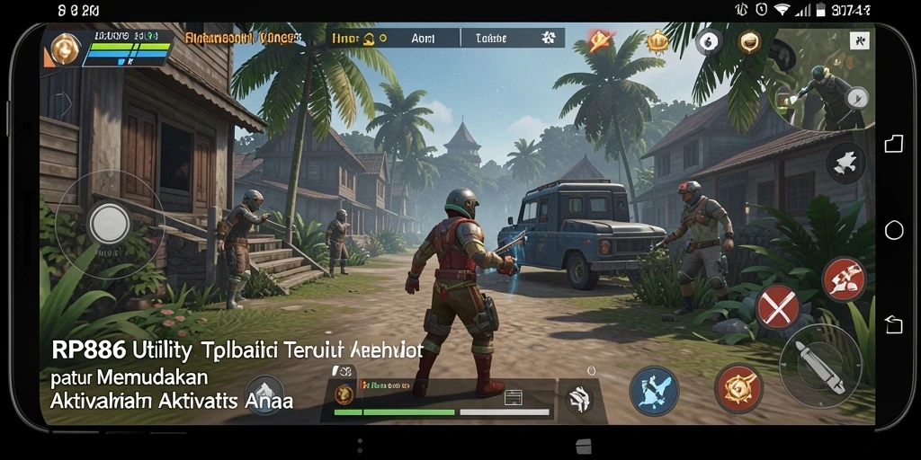 Tampilan antarmuka RP886 yang menarik dengan fitur-fitur Utility.