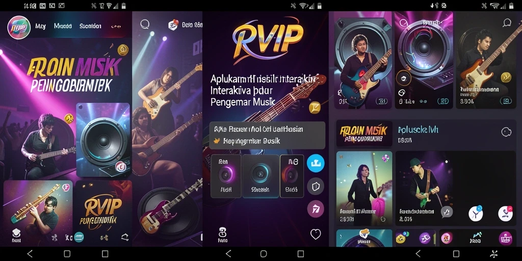 Tampilan gameplay music interaktif yang seru dan menarik.