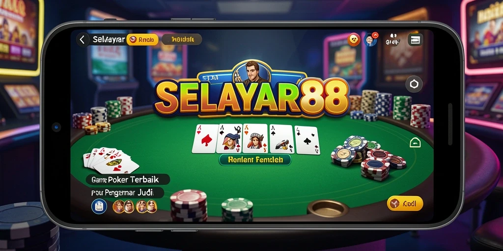 Tampilan gameplay Poker yang seru dan menegangkan di SELAYAR88.