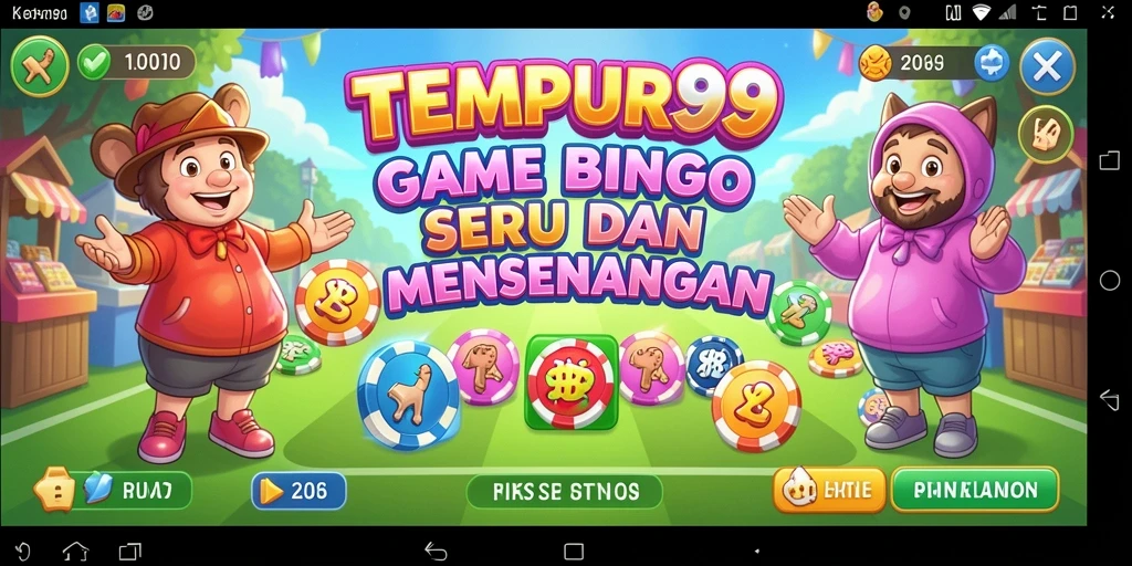 Tampilan gameplay seru Bingo di TEMPUR99.
